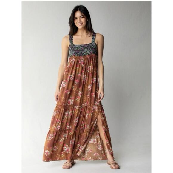 Natural Life Dresses & Skirts - Natural Life Eliza Floral Maxi Dress Sleeveless Garden Feminine Women’s Size XL